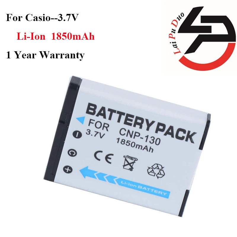Горячая Распродажа! Высококачественный 1850 мАч Новый Сменный аккумулятор для Casio CNP-130 ZR1000 ZR700 ZR500 ZR1200