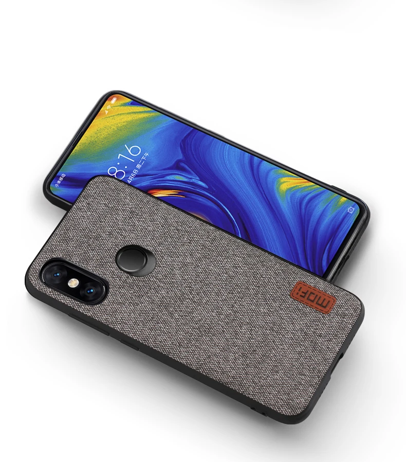 Для xiaomi mi x 3 чехол Mofi оригинальная задняя крышка силиконовый mi x3 чехол Защитный тканевый противоударный mi x 3 Чехол