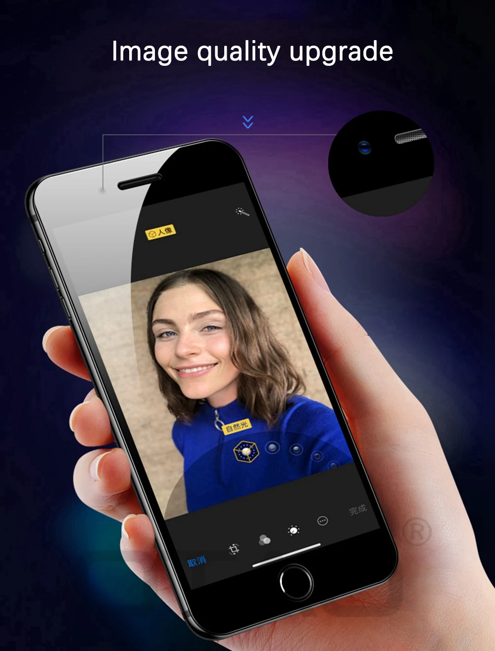 OTAO 20D изогнутое закаленное стекло для iphone 7 8 PLus 6 6S полное покрытие Защита экрана для iphone X XR XS Max Защитная стеклянная пленка
