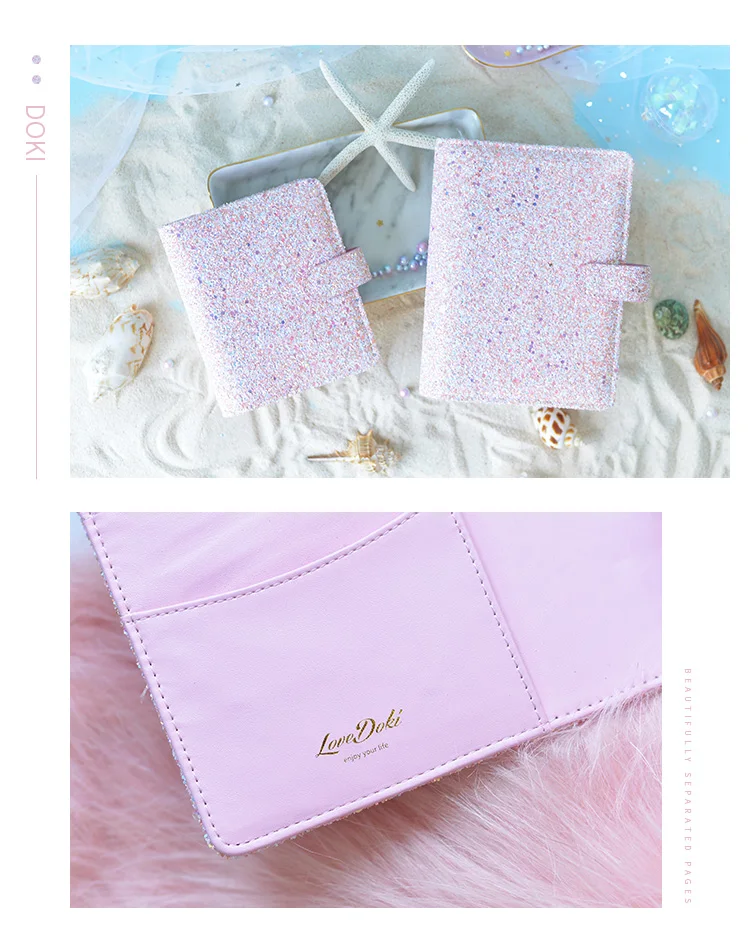 Lovedoki серии Sequins записная книжка спиральный планировщик A5A7 розовый личный дневник записная книжка s и дневники, школьные канцелярские принадлежности