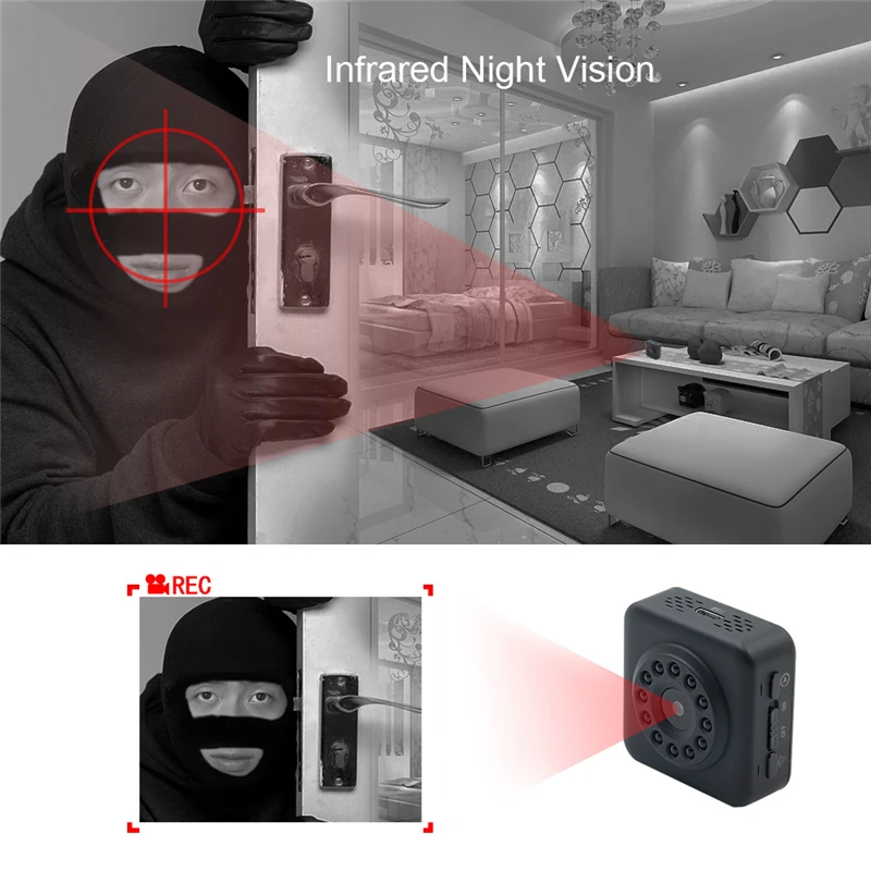 WI FI Micro Камера HD 1080 P Ночное видение и движения Сенсор безопасности дома видео мини