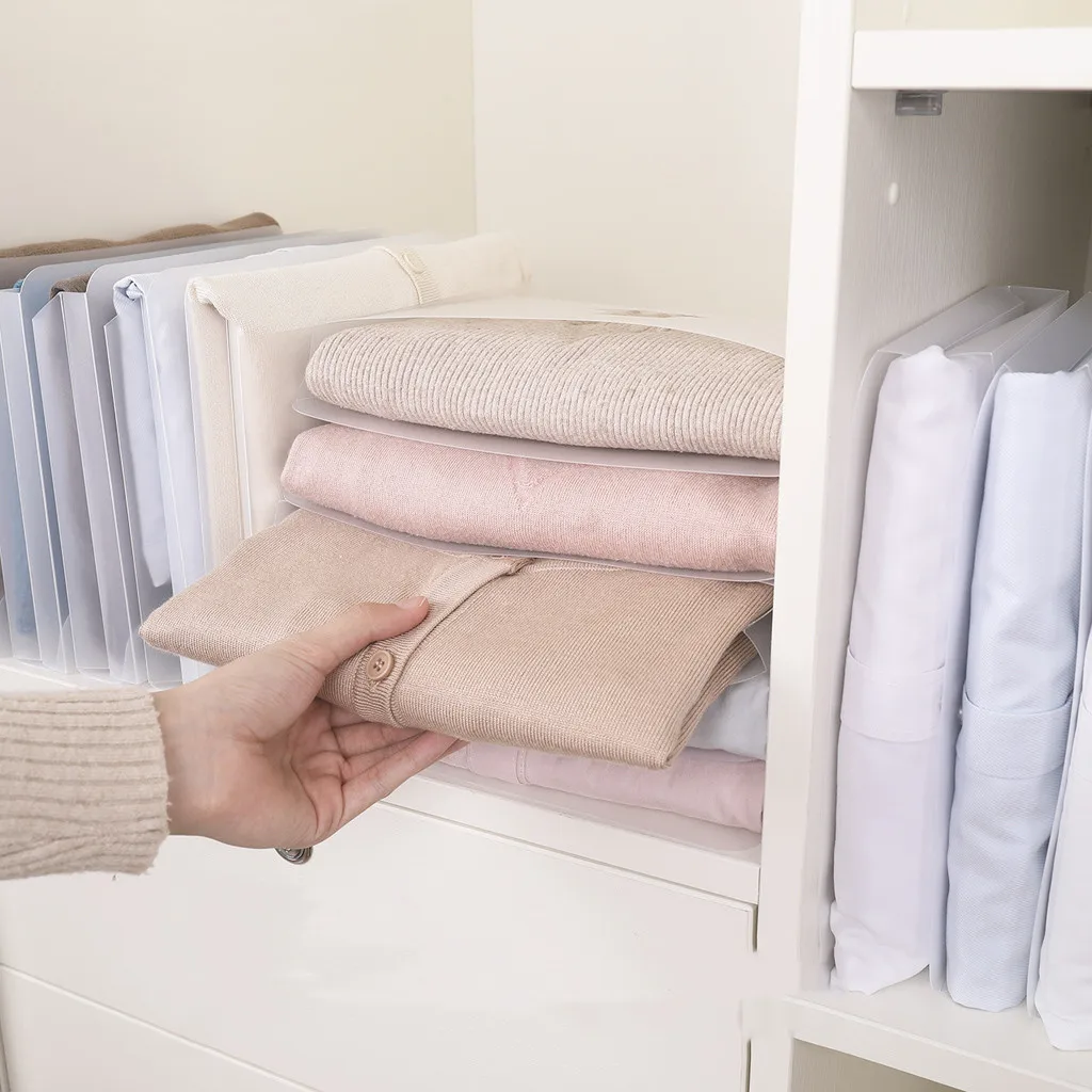 Gadgets For Folding Clothes Convenient Lazy Clothes Stacking Board Organizer Home Storage Organization