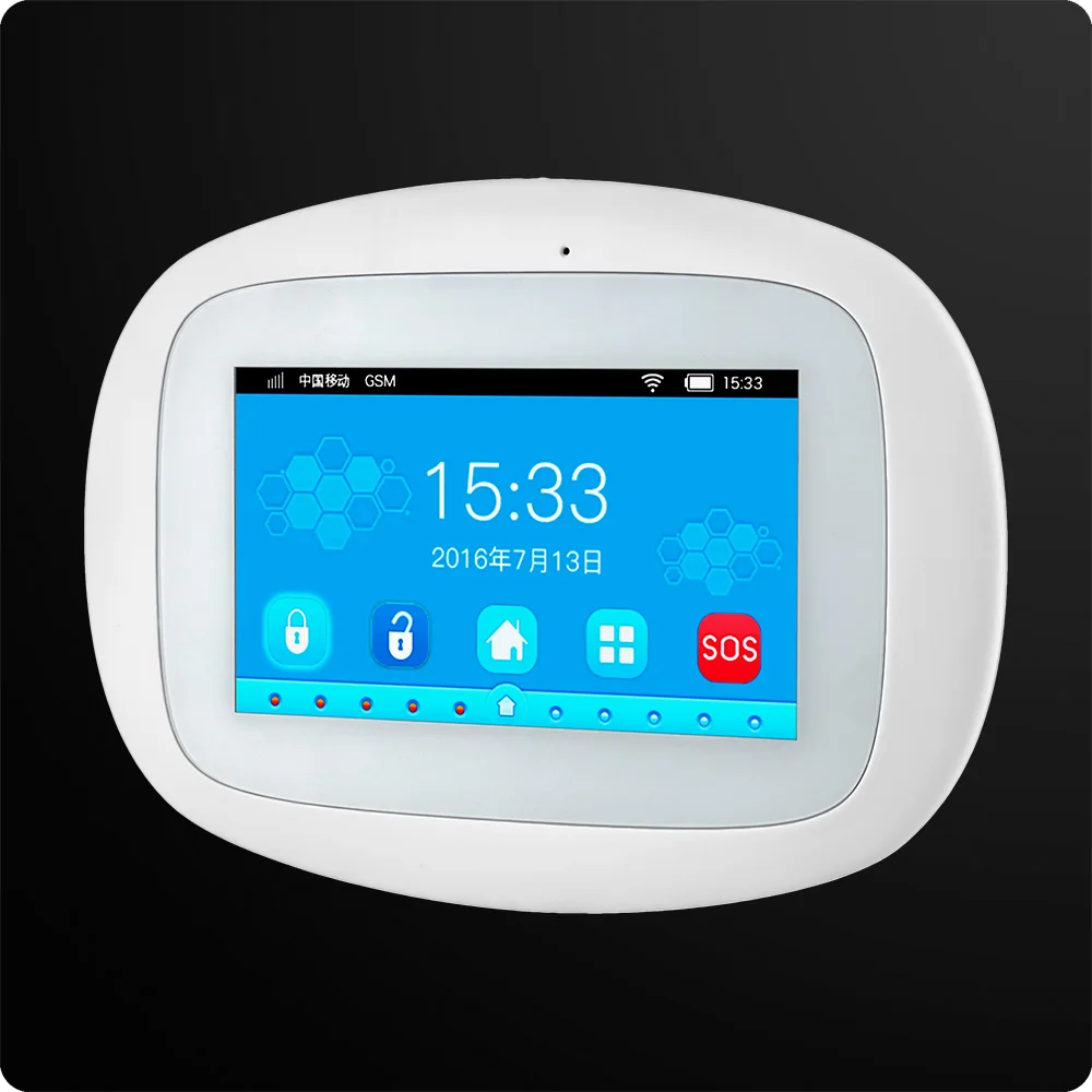 KERUI K52 4 3 дюймовый TFT цветной экран беспроводная безопасность WIFI GSM Сигнализация