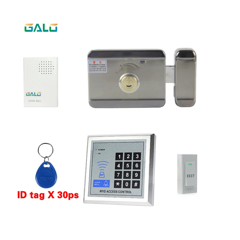 Одностворчатый замок электронный контроль доступа набор деревянная дверь