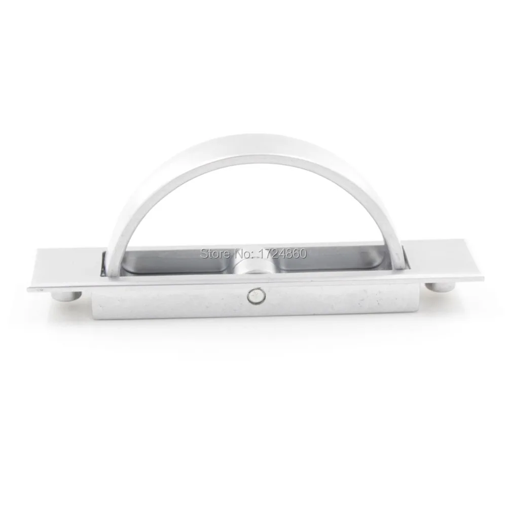 Поворотная d образная ручка матовая раздвижная дверь серебристого цвета