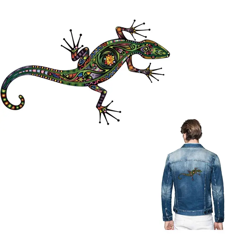 ONESAID Красивые Gecko гладильная наклейка нашивки для одежды DIY Футболка