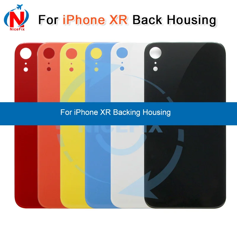Задняя Крышка аккумуляторной батареи для iPhone XR 6 1 дюйма стеклянная панель корпус