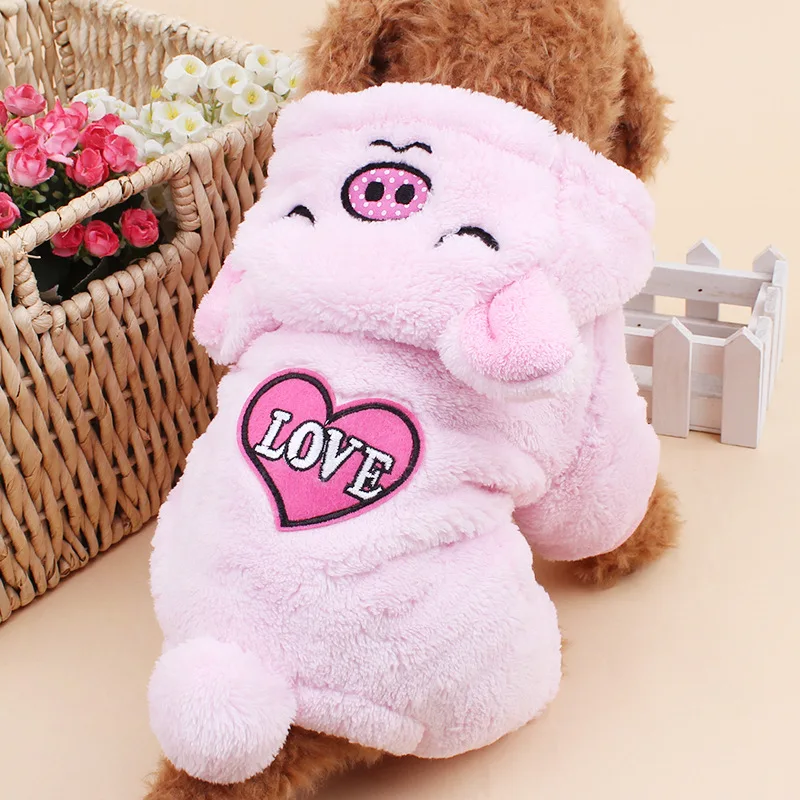 Милый костюм кошки повседневная одежда для домашних животных утепленные