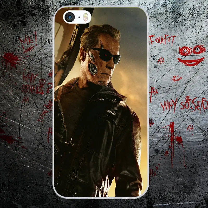 Fashoin Movie Terminator Soft TPU Silicone Mobile Phone Cases Cover for iPhone X 8 7 6S 6 Plus 5 5S SE 5C 4S 4 Shell Bags