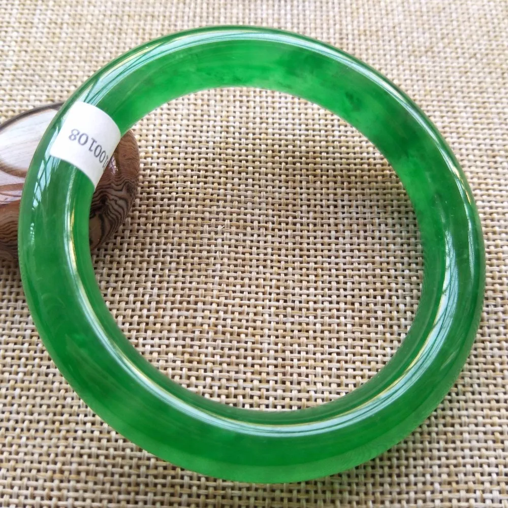 Высококачественный Браслет Jadeite JADE 58 60 мм Сертифицированный натуральный ледяной