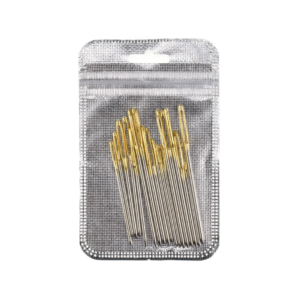 Большие иглы для шитья глаз ручная вышивка крестиком из нержавеющей стали с ОПП