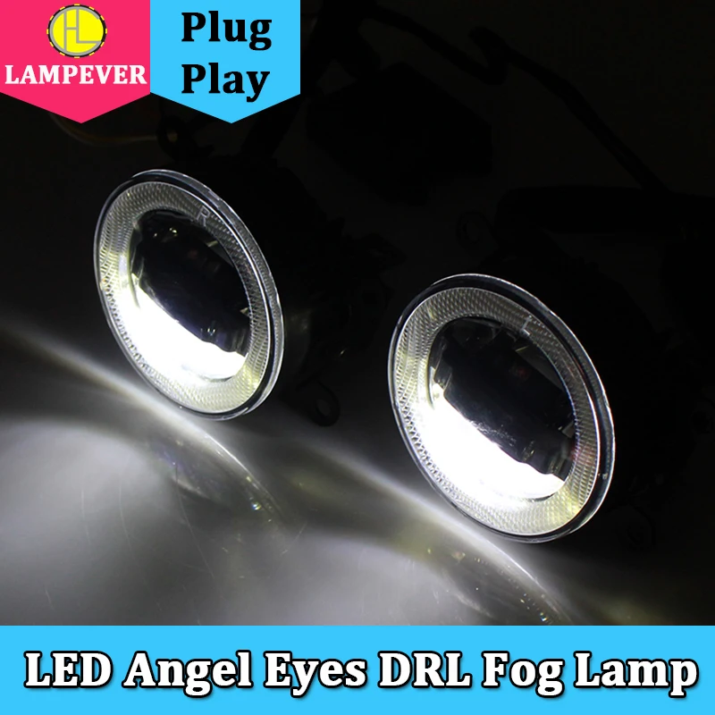 Auto LED Angel Eyes Daytime Running Light Car Projector Fog Lamp For Land Rover Discovery 4 Year 2010-2013 3 IN 1 Functions | Автомобили и