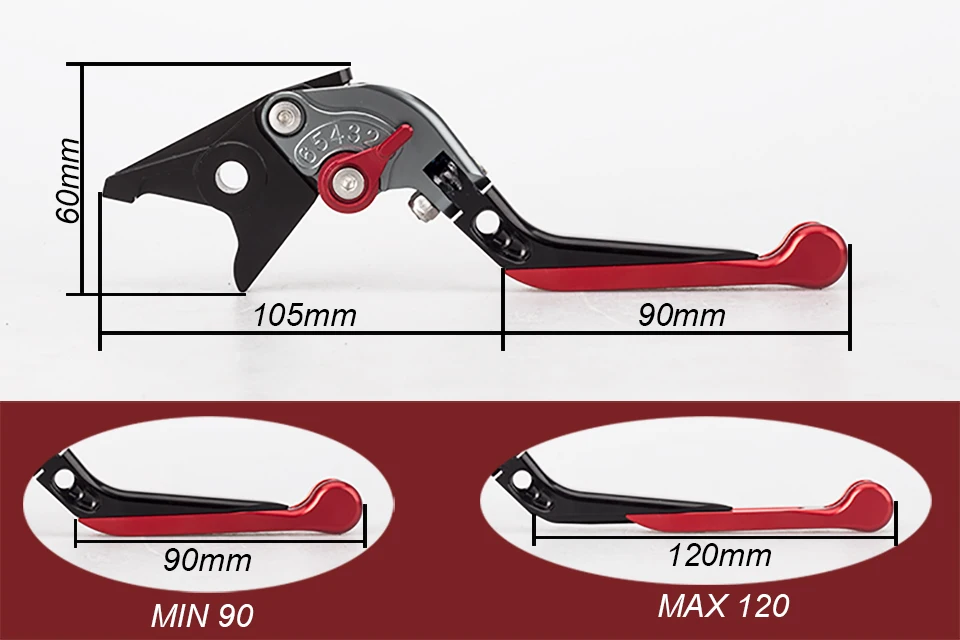 Motorcycle CNC Aluminum Alloy Adjustable Folding Extendable Brake Clutch Levers For CB1000R CB300R CB125R CB650F PCX125 NC700X | Автомобили