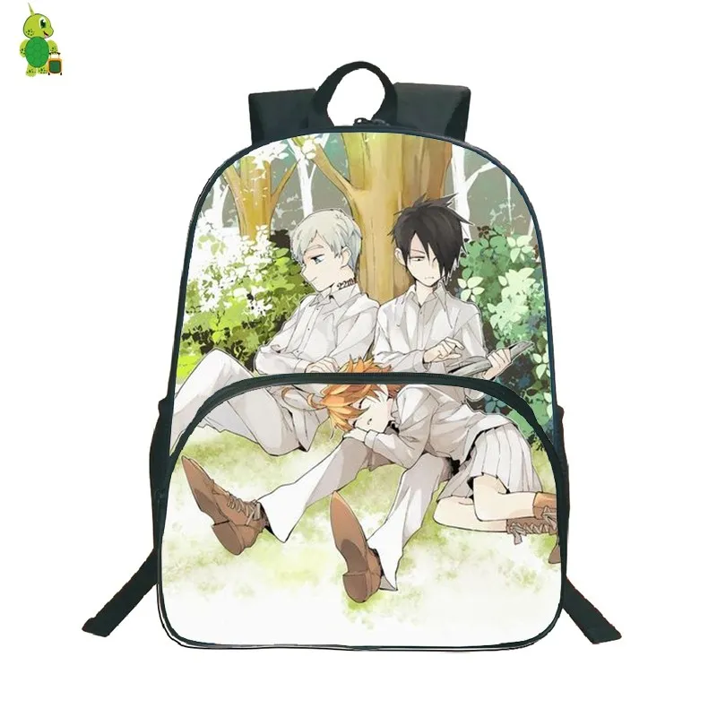 Аниме обещанный рюкзак Neverland Mochila школьные сумки для подростков женщин и мужчин большая дорожная сумка водонепроницаемый рюкзак для ноутбука