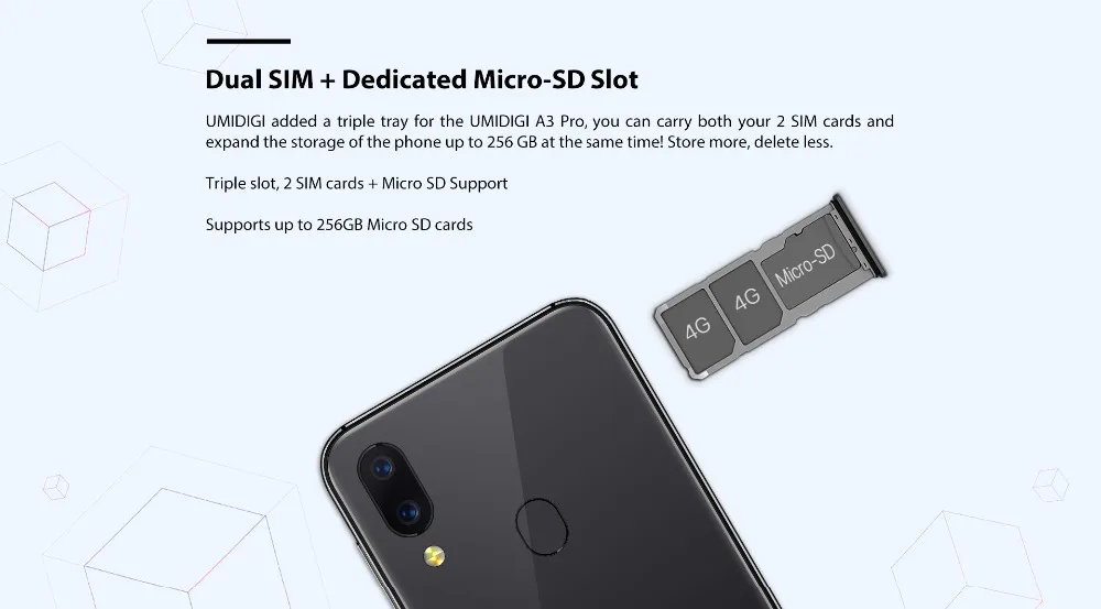 UMIDIGI A3 Pro глобальная полоса Android 9,0 5," 19:9 полноэкранный мобильный телефон 3 ГБ+ 32 ГБ 12 Мп+ 5 Мп разблокировка лица двойной 4G смартфон