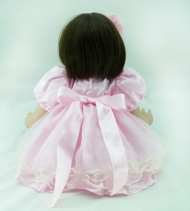 Силиконовая кукла Reborn игрушки короткие волосы принцесса младенцы как живые Bebe