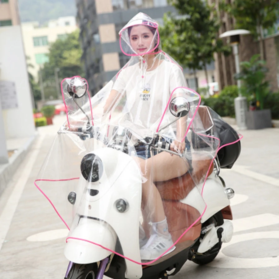 Водонепроницаемый женский плащ с капюшоном Прозрачный Женский дождевик из ПВХ