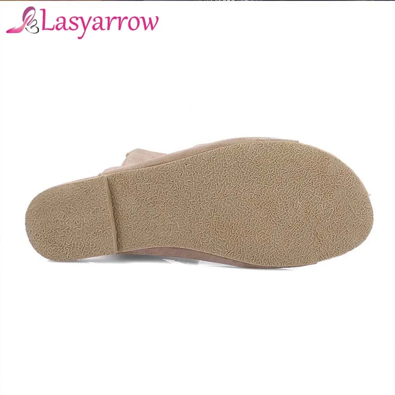 Женские сандалии гладиаторы Lasyarrow черные повседневные дизайнерские на плоской