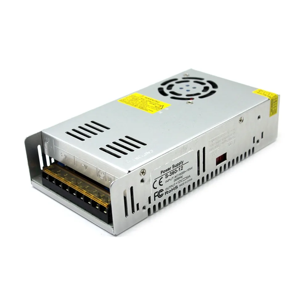 DC48V 360 Вт выключатель питания 110/220 В переменного тока в постоянный ток 12В 24В 36В 48В