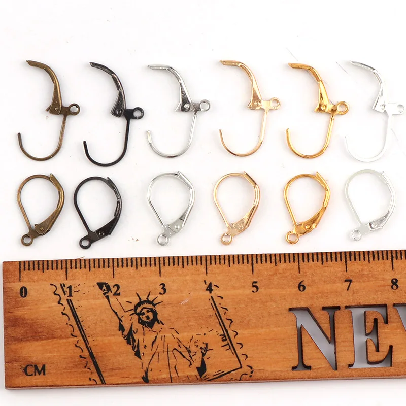 Металлические серьги клипсы 10x15 мм затычка для ушей сережек сделай сам|earring backs|diy