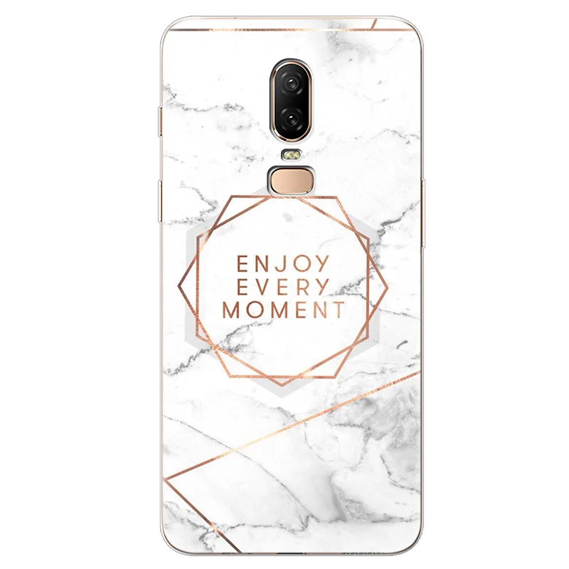 Мраморный силиконовый мягкий ТПУ чехол s для One Plus 6T 6 3 5T чехол прозрачные сумки для Oneplus 6 6T 5T резиновая задняя крышка с принтом CapaCoque
