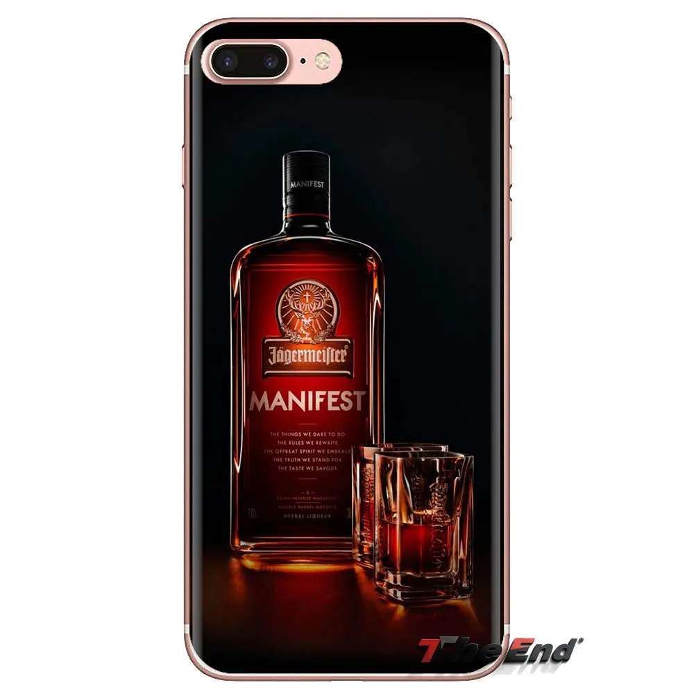 Silicone Cases Cover For HTC One U11 U12 X9 M7 M8 A9 M9 M10 E9 Plus Desire 630 530 626 628 816 820 830 Jagermeister Retro Bottle |