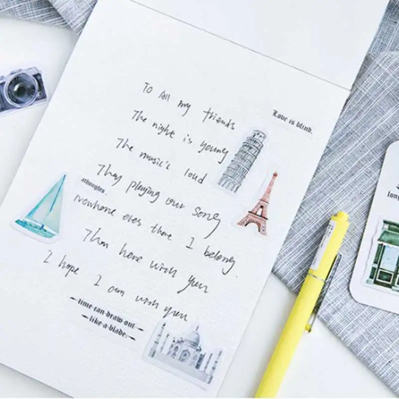 46 шт./кор. Винтаж одного человека для путешествий декоративная канцелярские