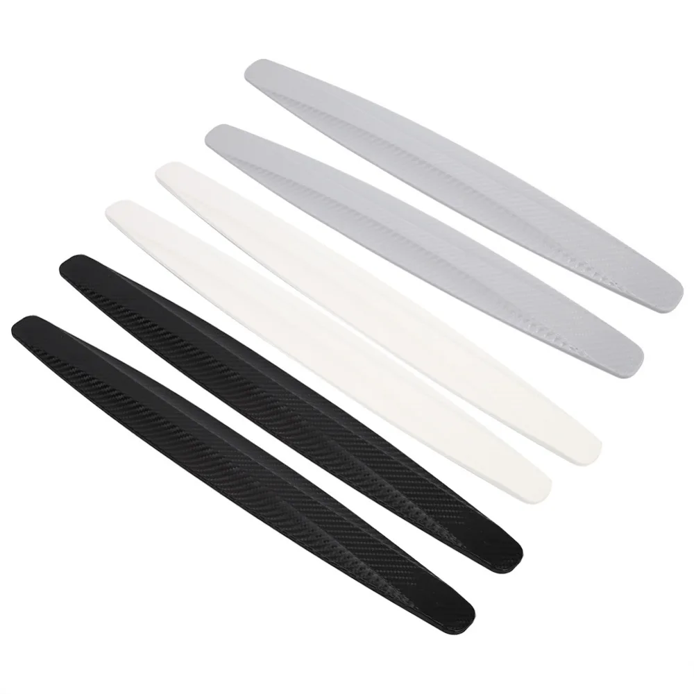 2018 New 1 Pair Carbon Fiber Front&ampRear Bumper Protector Corner Guard Scratch Sticker Black/White/Gray | Автомобили и