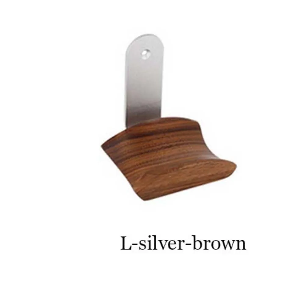 l-brown-silver JINSERTA, подставка для наушников, универсальная вешалка для наушников, настенный крючок, подставка для наушников, держатель, аксессуары - Цвет: l-brown-silver