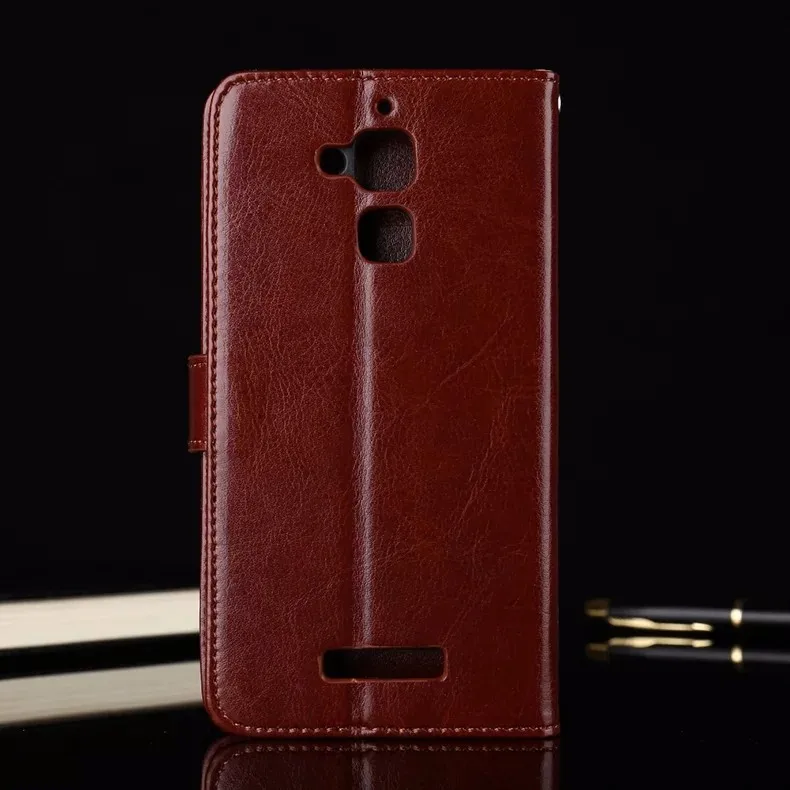 Ретро чехол из натуральной кожи на подставке с застежкой кошелек для Asus Zenfone 2 ZE551ML Capa Case для Asus Zenfone 3 ZE520KL/ZE552K 3 Max ZC520T