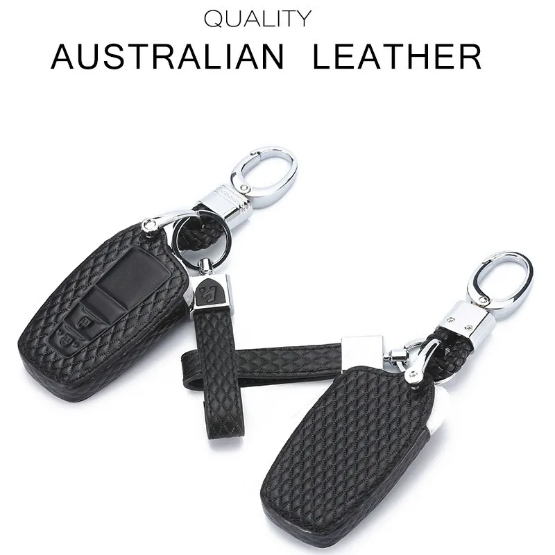 

Car Key Case Cover Leather For Toyota Chr C-hr 2017 2018 Prius Car Key Cover With Keychain Key Portect