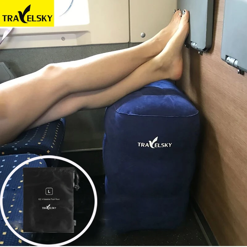 

2019 горячая Распродажа travel надувная подушка для ног Ортопедическая подушка Автомобильная спальная подушка для путешествий из ПВХ с бархатн...