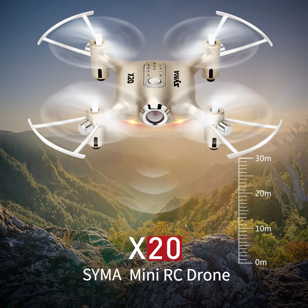 Дрон Syma X20 RC вертолет Карманный Квадрокоптер без камеры пульт дистанционного