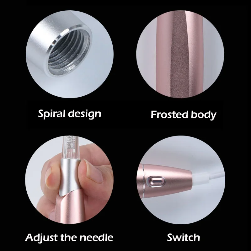 2018 высокое качество розовое золото Электрический ручка для микроблейдинга полу