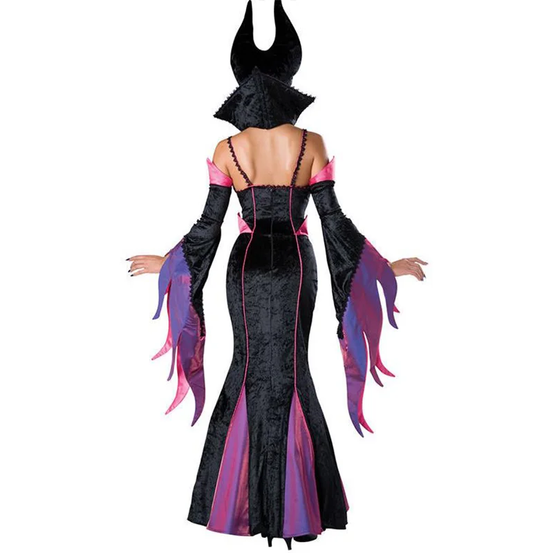 2016 Темный волшебник костюм для взрослых на Хэллоуин костюмы женщин роскошный