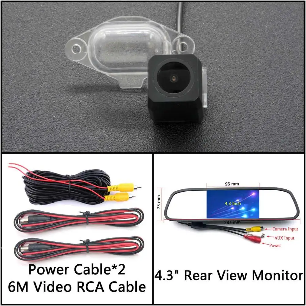 Cam N 4.3 Mirror Full HD камера заднего вида для Nissan X-Trail Almera Pathfinder R50 Cefiro Avenir/Avenir Cargo/Expert автомобильный парковочный зеркальный монитор - Название цвета: Cam N 4.3 Mirror