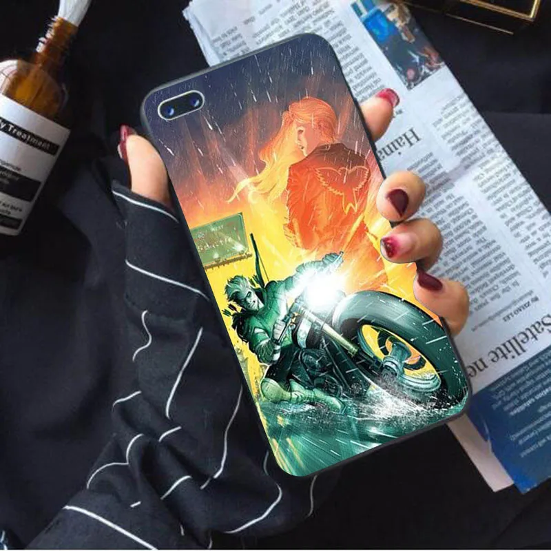 case 25 Чехол для телефона Зеленая Стрела, мягкий чехол для iphone 8 7 Plus X 6 6 S XS Max xr SE 10 5 5S, крутой дизайн, силиконовый чехол для мобильного телефона - Цвет: case 25