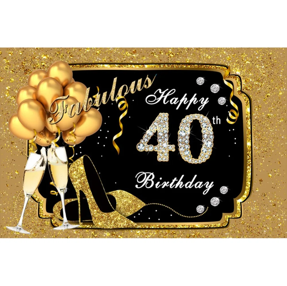 Laeacco 30th 40th 50th день рождения фотографический фон для студийной фотосъемки |