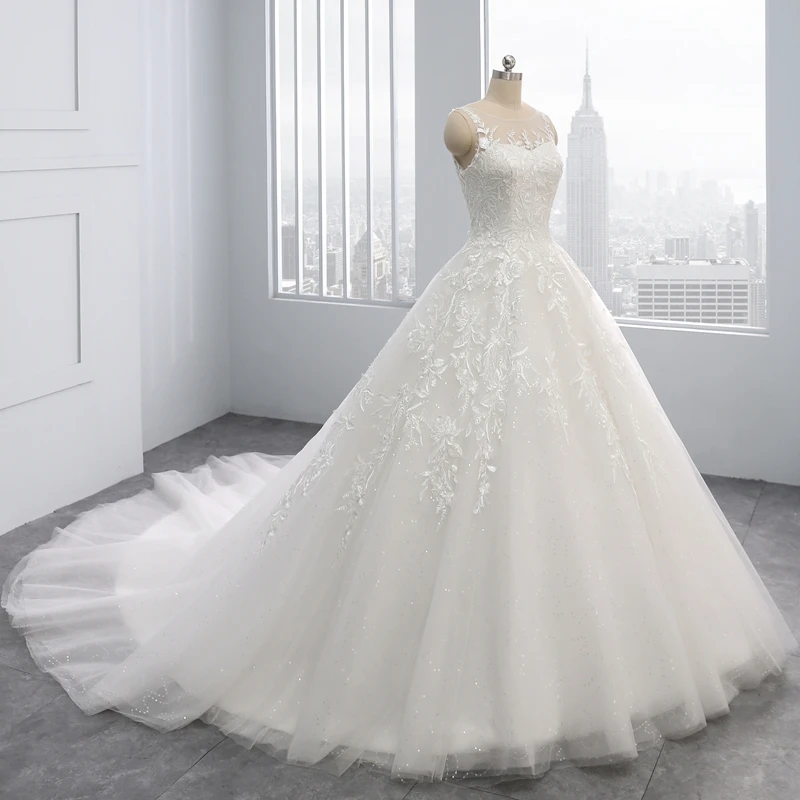Miaoduo свадебные платья принцессы 2021 бальное платье Vestidos De Novias блестки кружевные со