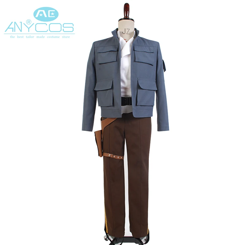 Костюм Хан Соло для косплея жакет брюки пояс кобура взрослых мужчин костюм на