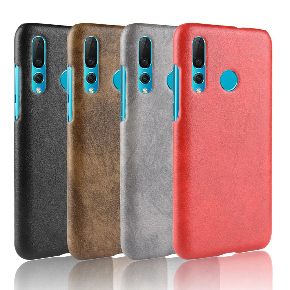 Фото Чехол для Huawei nova 4 Huawei nova4 в стиле ретро, жесткий чехол из искусственной кожи с узором Личи для Huawei Nova 4 VCE-TL00, чехол-сумка для телефона №4