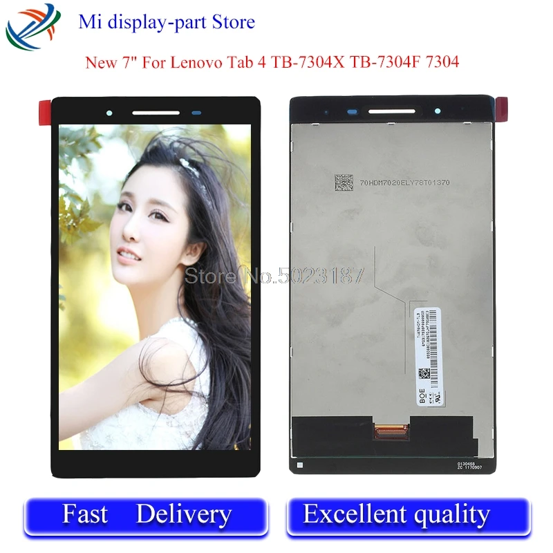 " для lenovo Tab 4 TB-7304X TB-7304F 7304 ЖК-дисплей и кодирующий преобразователь сенсорного экрана в сборе
