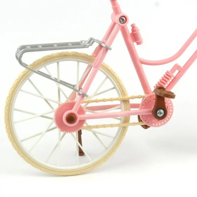 Горячая мода игрушка красивый розовый велосипед съемный с коричневым