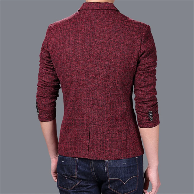 Мужской пиджак с длинным рукавом размеры S M L XL XXL XXXL | Мужская одежда