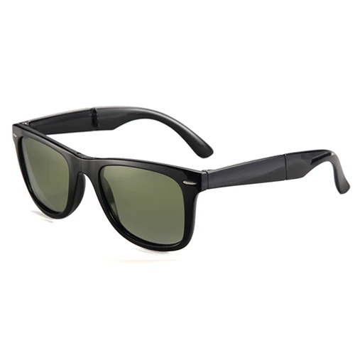 C6 Black P-Green POLARKING Бренд Дизайнер Поляризованные Складные Мужские Солнцезащитные Очки Для Путешествий óculos de sol мужские Вождения Солнцезащитные Очки Оттенки Очки - Цвет линз: C6 Black P-Green