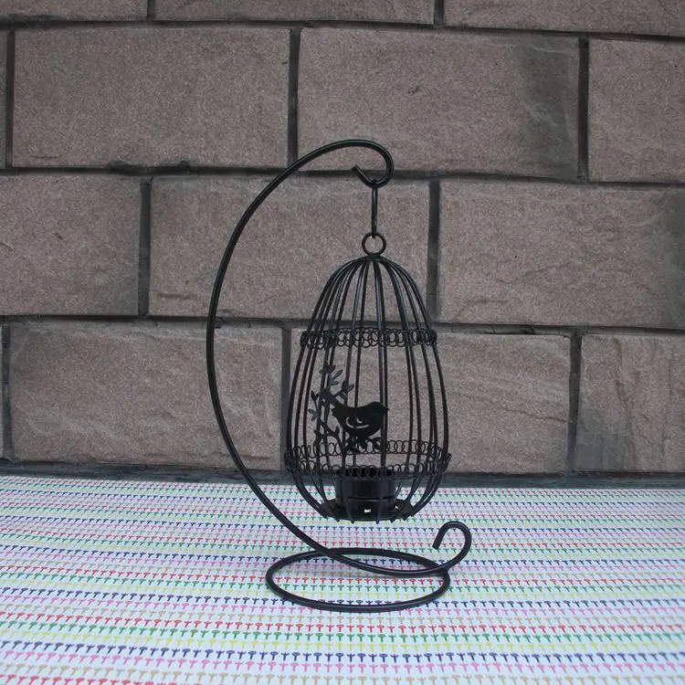 Beautiful Birdcage Iron Candlestick Decorative Tealight Metal Candle Holders Creative Wedding Products Gifts Sconce | Дом и сад
