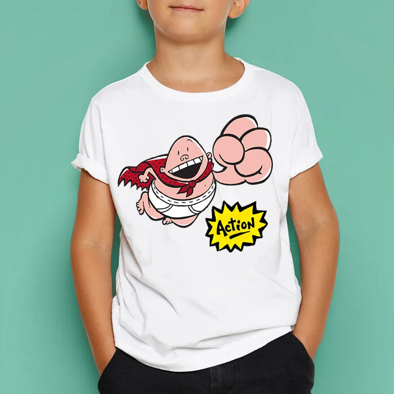 Трусы с капитаном для мальчиков и девочек модная футболка коротким рукавом