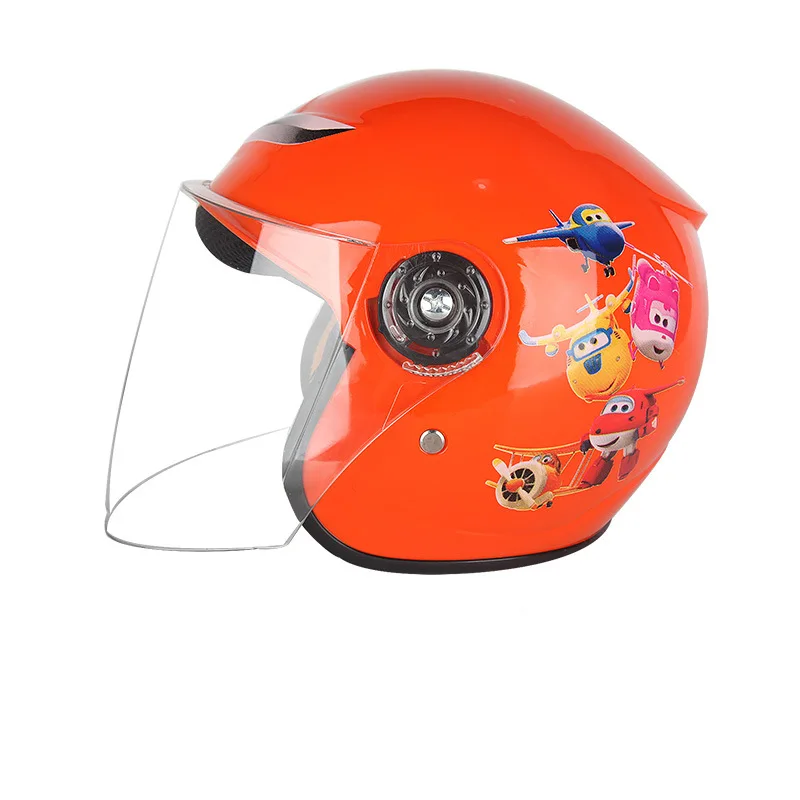 

motorcycle children helmet children half helmet cartoon pattern safety hat boys and girls warm cap