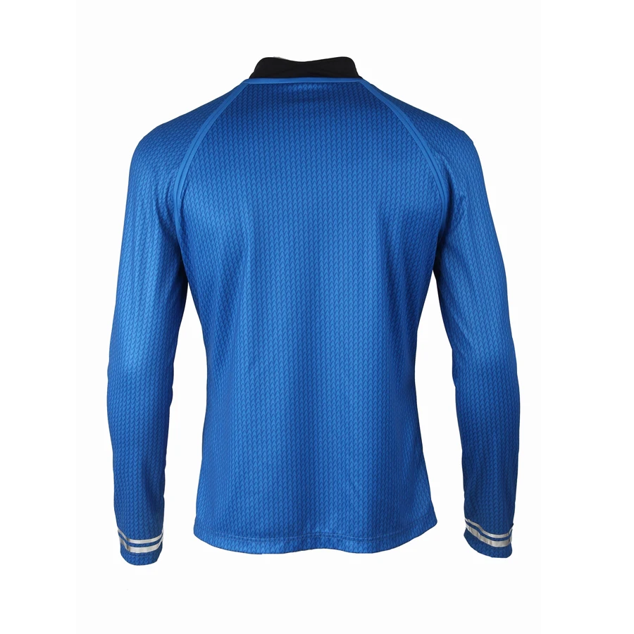 Star trek into darkness Spock science officer Leonard McCoy Bones Cosplay Costume Blue Shirt Anime Suit Halloween Dress for Men |