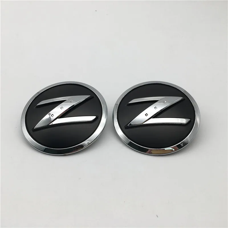 Forten Kingdom 2 шт. для 350Z 370Z автомобиля Z КРЫЛО боковой эмблемы авто багажник значок ABS пластик черный и хром 63890-CD10A